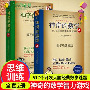 小学初高中数学知识趣味题 神奇 数学谜题 517个开发大脑潜能 数学烧脑游戏头脑享受快乐数学激发大脑觉醒培养数学兴趣 数学