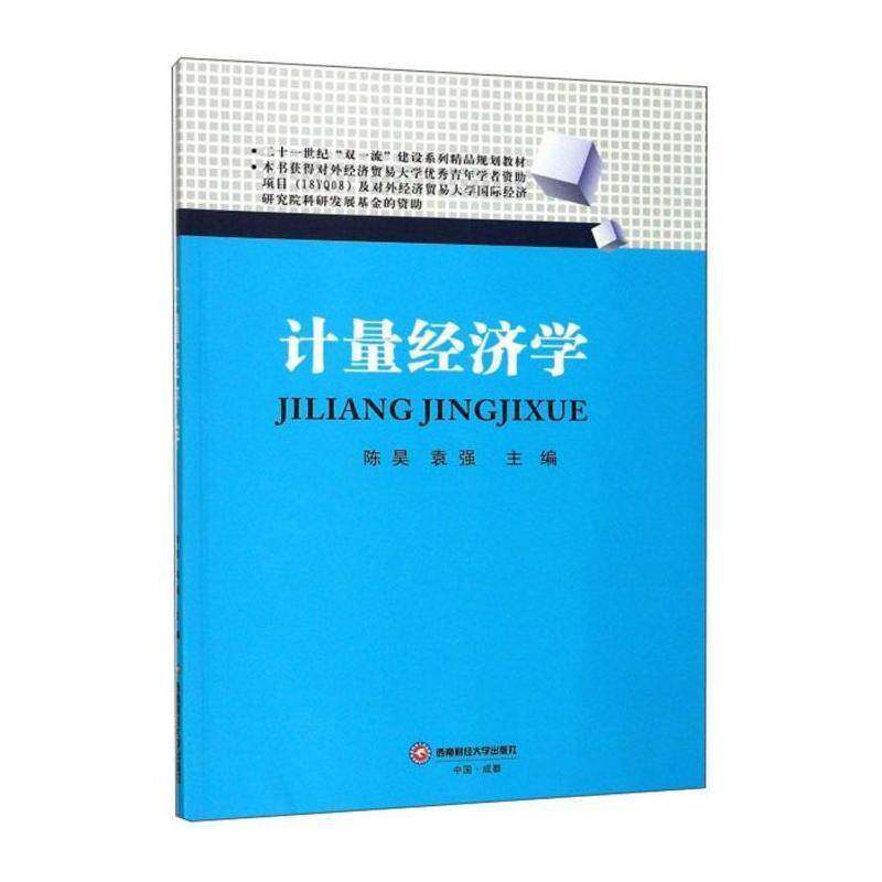 计量经济学 陈昊   经济书籍西南财经大学出版社