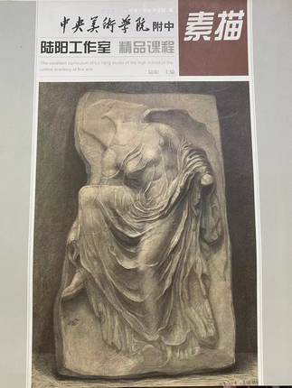 正版包邮 素描-中央美术学院附中陆阳工作室精品课程 陆阳 素描速写书籍 人民美术 素描速写 浅淡人物头像结构素描教学的感想书