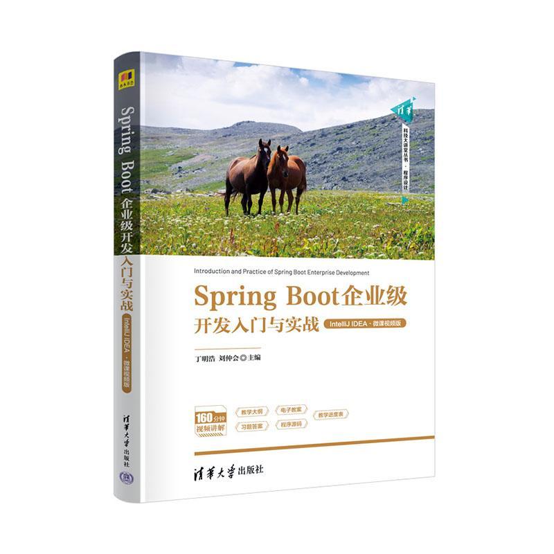 正版Spring Boot企业级开发入门与实战:IntelliJ IDEA:微课版丁明浩书店计算机与网络清华大学出版社书籍 读乐尔畅销书
