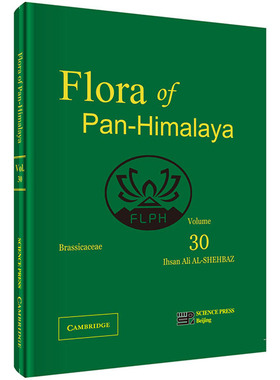 正版包邮 Flora of pan-himalays:volume 30:Brassicaceae 泛喜马拉雅植物志30卷 十字花科 英文版 植物线描图地理分布图标本书籍