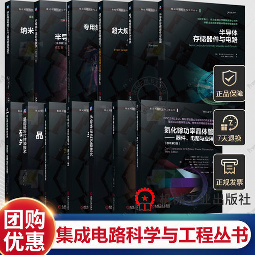 13册集成电路科学与工程丛书 半导体芯片和制造 理论和工艺实用指南+干法刻蚀技术原子层工艺+氮化镓功率晶体管器件电路与应用书籍