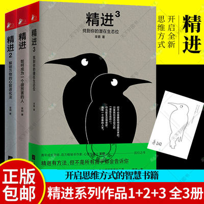 正版包邮 精进系列作品1+2+3 共3册 采铜著 如何成为一个很厉害的人解锁万物的心智进化法找到你的潜在生态位自我实现励志书籍