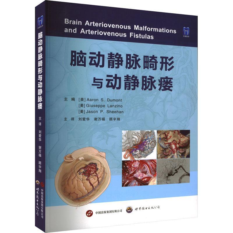 脑动静脉畸形与动静脉瘘 刘爱华主译 神经外科学经典著作神经外科内科急诊科重症医学科临床医生参考书医学书籍 世界图书出版公司
