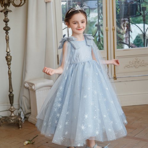 艾莎公主裙幻影披风自带女王气场