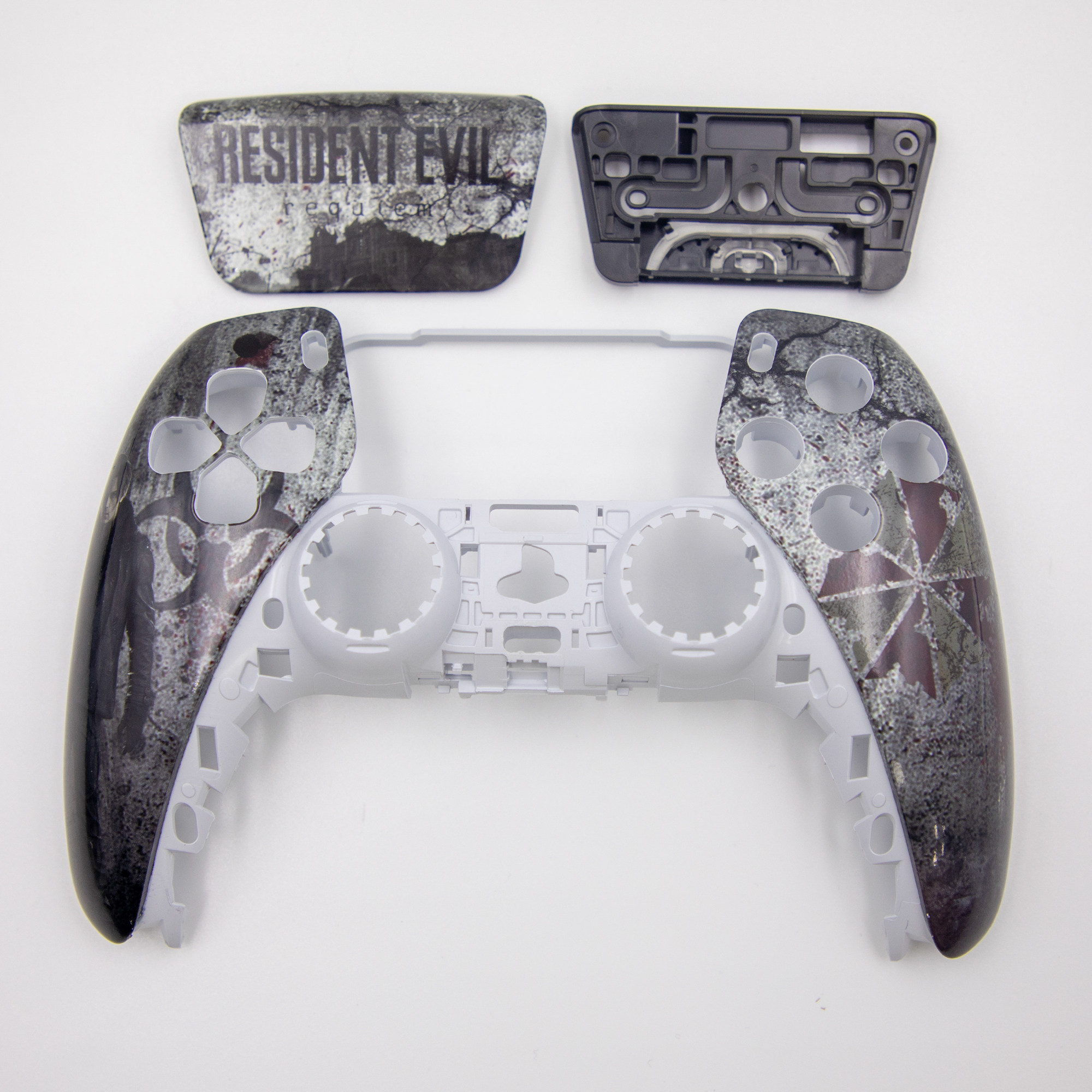 PS5手柄外壳代改定制替换壳DIY生化危机9改装ds5面壳触摸板