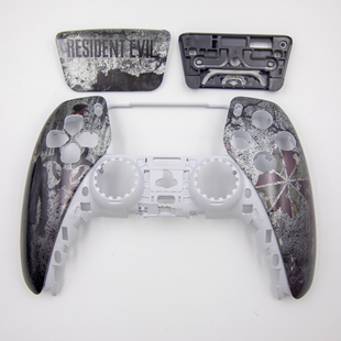 PS5手柄外壳代改定制替换壳DIY生化危机9改装ds5面壳触摸板