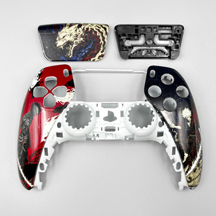 PS5手柄外壳代改定制替换壳DIY剑魂主题改装ds5手柄面壳触摸板