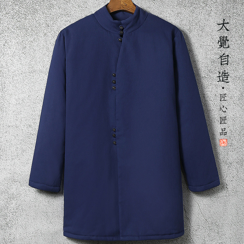 冬季加厚过膝纯棉保暖棉衣外套男