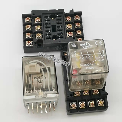 D-U204-KLC 110VDC MORSSMITT荷兰摩尔斯斯密特继电器 110V带底座