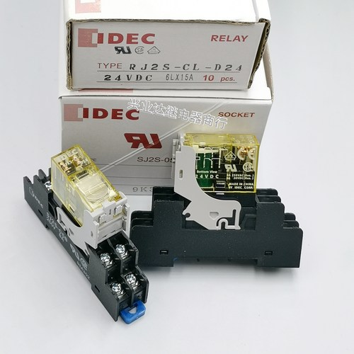 继电器RJ2S-CL-D24 电压24VDC 原厂和泉 底座SJ2S-05B整套带座8脚
