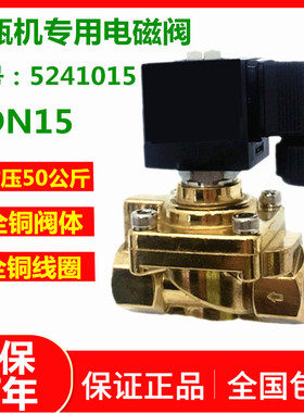 DN15吹瓶机高压电磁阀 耐压50公斤气阀注塑机5MPA4分AC220v dc24v