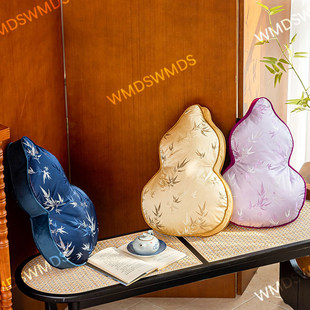 中国风抱枕异形沙发高级感轻奢葫芦靠枕福禄中式沙发靠垫客厅靠包