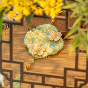 2025新款 中秋刺绣随身香囊挂件汉服配饰荷包挂脖香包空袋伴手礼品