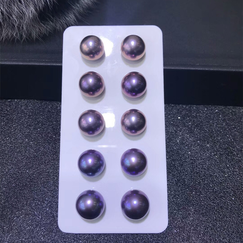 蓝莓紫淡水珍珠11-12mm10-11mm