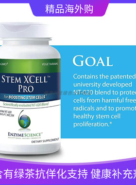 Stem XCell Pro  60 粒胶囊  3合一酶防御专业版  加强消化和代谢