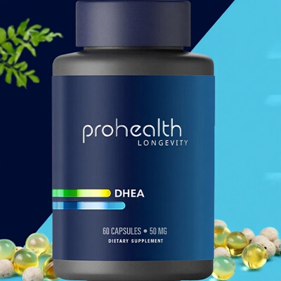 ProHealth改善能源情绪支持DHEA60粒*50mg维持肌肉健康的身体成分