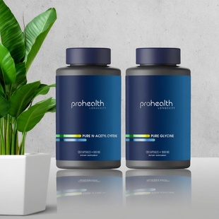 Pack甘氨酸组合套装 NAC 谷胱甘肽肺部健康 Glycine 美国Prohealth