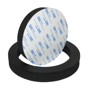 车门喇叭美音圈汽车音响6.5寸丽音圈圆形隔音棉聚音效果密封减震