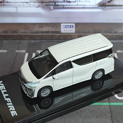 1:64 HobbyJapan丰田威尔法VELLFIRE H30W MPV商务仿真汽车模型