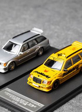 Mortal 1:64奔驰S124 MODEII EVO2瓦罐旅行 合金汽车模型
