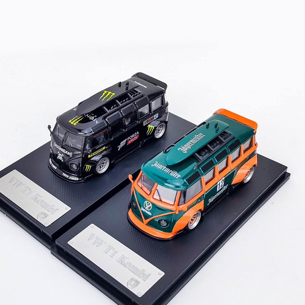 lf model 1:64大众t1面包车kombi鹿头魔爪合金汽车模型