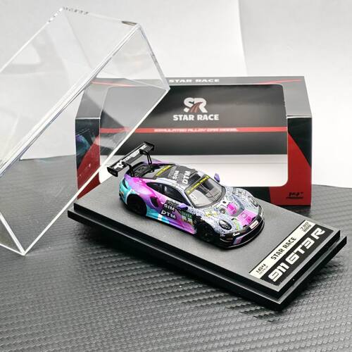 【现货秒发】STARRACE 1:64 SR保时捷911 GT3彩色涂鸦9号合金车模