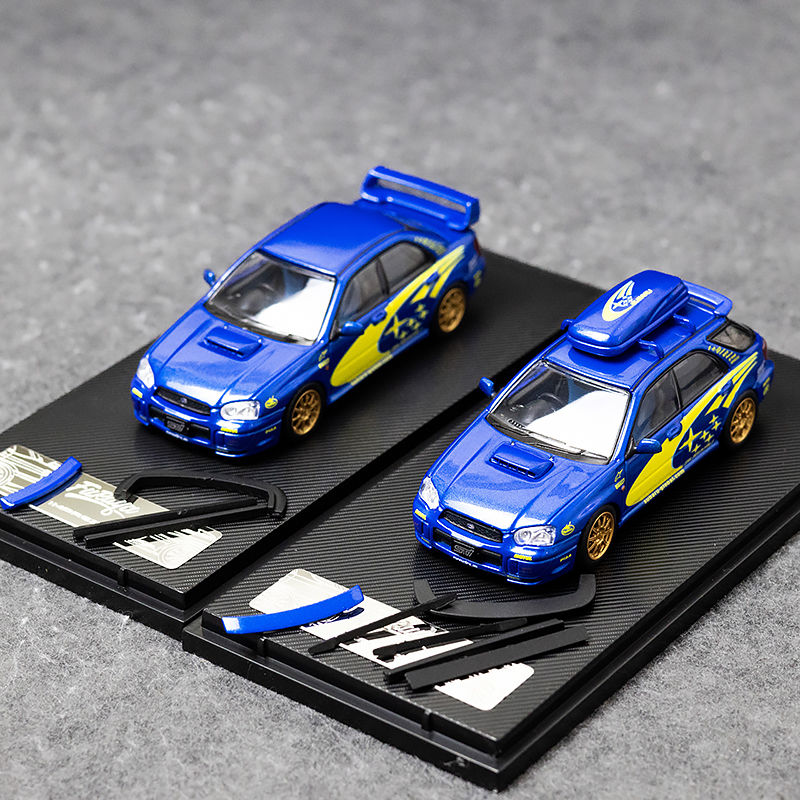 Furuya 1:64斯巴鲁翼豹WRX STi 八代 拉力涂装旅行/轿车 合金车模