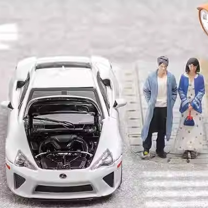 FH 1:64雷克萨斯Lexus LFA双门跑车合金开盖汽车模型摆件-封面