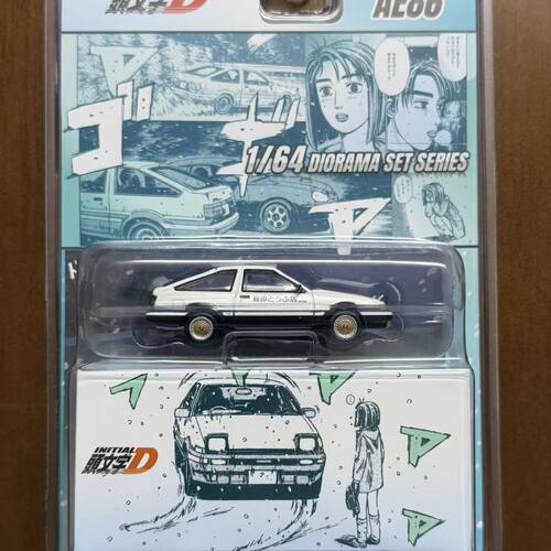 现货 HJ 1:64头文字D藤原拓海AE86合金静态收藏汽车模型