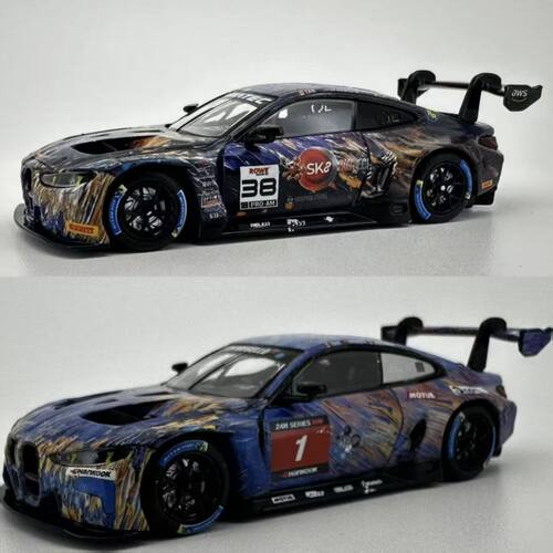 现货 CW 1/64 宝马 M4 GT3 EVO 合金汽车收藏模型