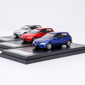 LCD 1:64思域Honda Civic EG6可开盖真合金汽车模型