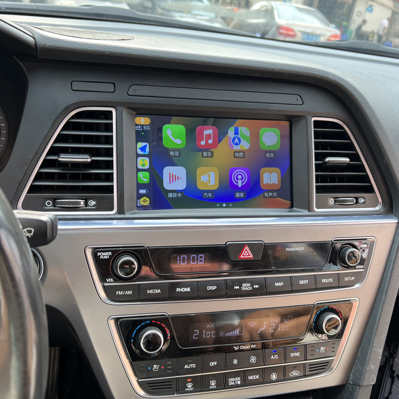 适用于现代索纳塔9索九导航中控大屏一体机360全景影像carplay