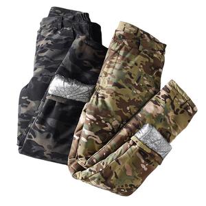 冬季加厚迷彩棉裤男军迷防水防寒保暖裤户外登山劳保棉裤石墨烯