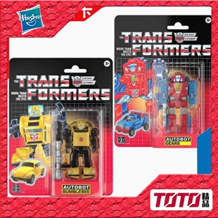 孩之宝 变形金刚玩具 G1复古挂卡 D级 大黄蜂 变速箱 3C