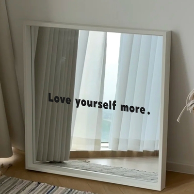 Love yourself more多爱你自己 高级感英文家居装饰贴纸镜子贴纸