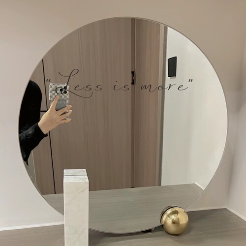Less is more ins风极简风格装饰贴纸镜子氛围感装饰