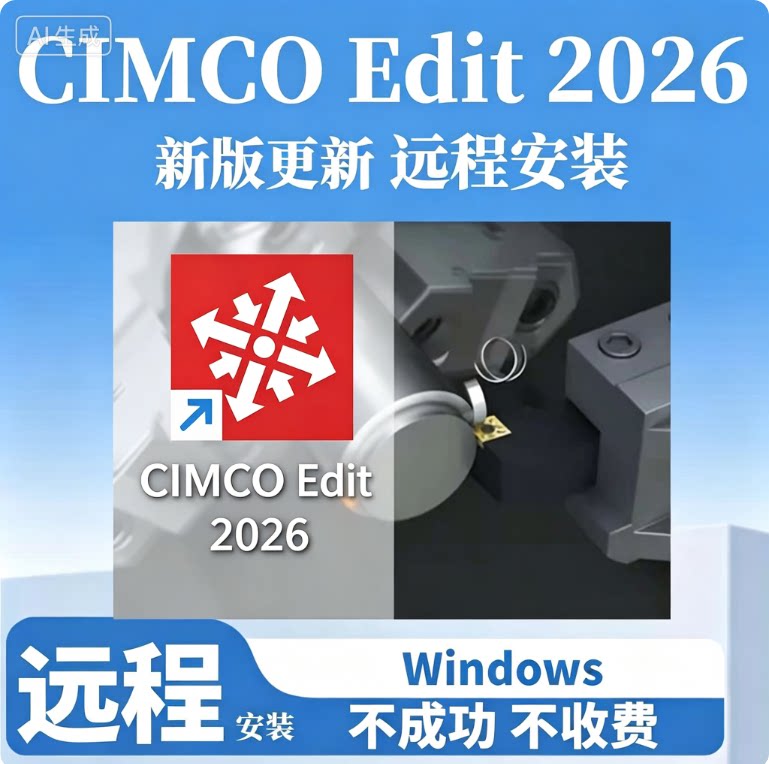 CIMCOEdit2026远程安装CIMCO2026安装数控程序编辑最新版仿真软件