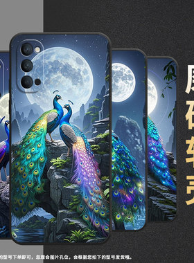 适用OPPOReno手机壳10x纯黑色PCCM00商务0pp0Reno4SE保护套Ace2依偎在悬崖RenoZ高级PCKM70轻薄Reno5软壳