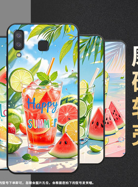 适用三星j6plus手机壳c9pro防摔samsungj4plus夏天冰饮sm-j610fa9starlite高级sm-g8870耐磨a21s保护套