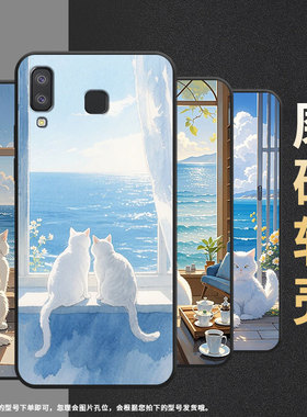 适用三星M01Core手机壳A8+防摔SamsungJ4Plus阳光灿烂SM-J610F三星A6s高级SM-G8870耐磨GalaxyA21s保护套