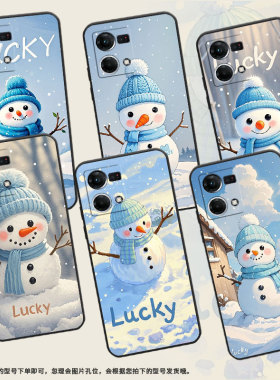 适用OPPOF1Plus手机壳F9超薄F3Plus防摔CPH1823可爱雪人0pp0F11Pro/F17Pro保护套CHP2219硅胶F21Pro软壳