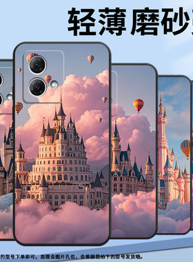 适用MOTOG100手机壳G51防摔XT2221-1热气球城堡摩托罗拉G55软壳G73/G82MotorolaGPower个性XT2125-4保护套