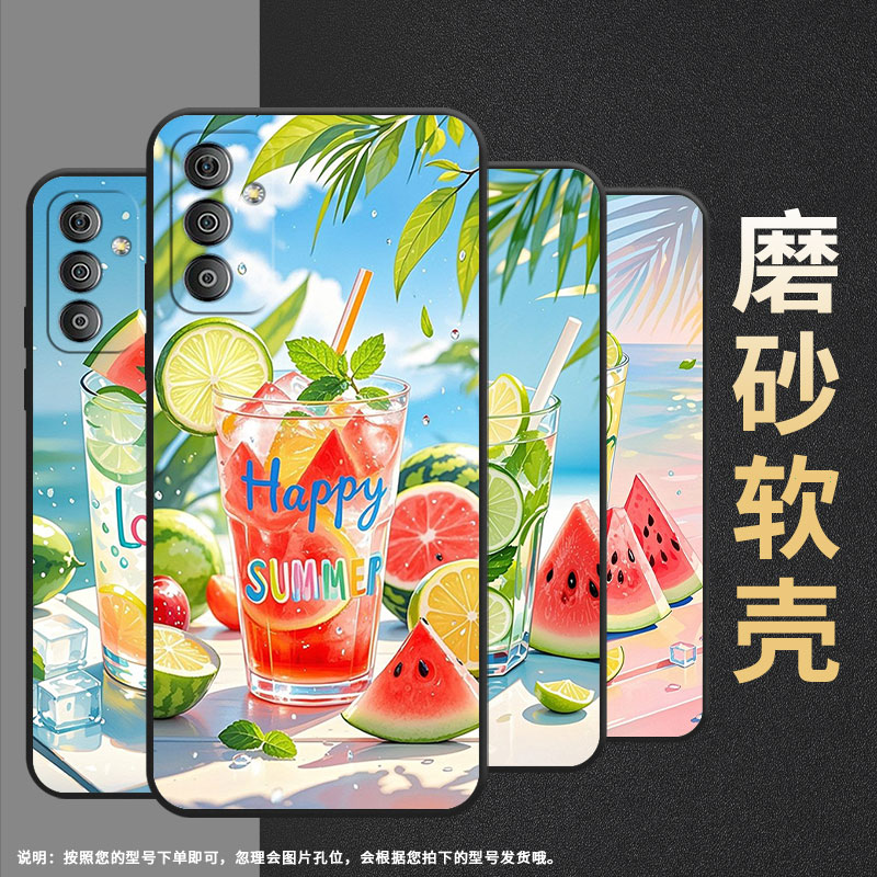 适用三星f02s手机壳f13全包边sm-f127g时尚samsungf14防摔水彩风格f12软壳f41硅胶sm-e625f耐磨f42保护套