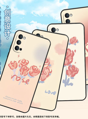 适用OPPOReno手机壳10x纯黑色PCCM00商务0pp0RenoAce保护套Ace2复古玫瑰Reno2F高级PCKM70轻薄Reno4F软壳