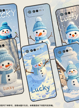 适用华硕9Pro手机壳AI2201_D全包边ROG7软壳AsusROGPhone8耐磨ROG8Pro圆圆雪人AI2205_C硅胶ROG9保护套