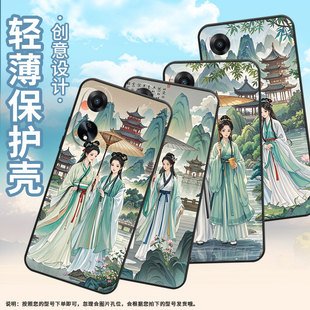 适用OPPOA1手机壳活力版硅胶PHJ110商务A1i软壳小青蛇素珍A1s时尚A2高级PJU110纯黑色0pp0A3Pro2025保护套