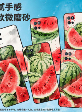 适用RealmeV3手机壳V5高级RMX3611男女款V13防摔真我V23i超薄满屏西瓜商务V30软壳RMX3781耐磨V60保护套
