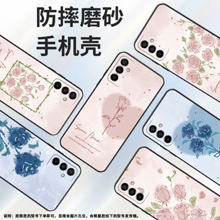 适用三星m02手机壳m22 m23高级感m13个性 m20创意m04全包边m15英文蓝玫瑰m14中国风m21新款 M105F耐磨 m10