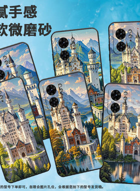 适用MOTOX30Pro手机壳XT2243-2油画城堡S50Neo摩托罗拉G85防摔Edge40高级50Pro个性XT2401-2软壳保护套